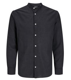 JACK & JONES  hosszú ujjú len ing china collar